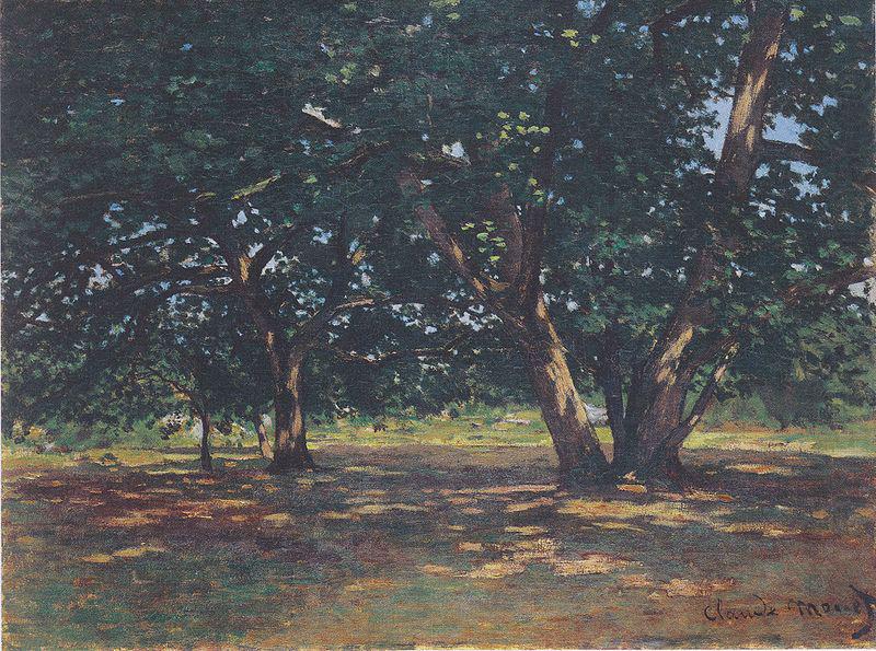 Claude Monet Wald von Fontainbleau china oil painting image